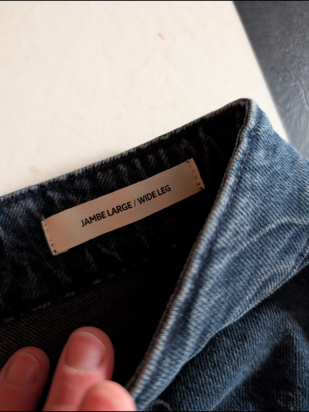 ✨ NWT ✨ Dynamite Dark Blue Wide-Leg High-Rise Jeans 12 X 31 - Picture 7 of 9
